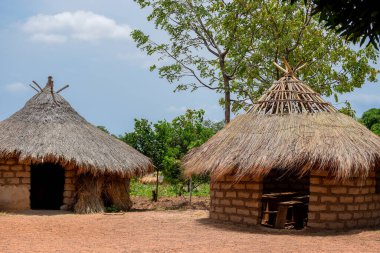 Abuja, Nijerya - 6 Mayıs 2023: Afrika 'daki Kırsal Çocuklar için okul binaları. Yerel Topluluklarda Eğitim Tesisi, Batı Afrika.