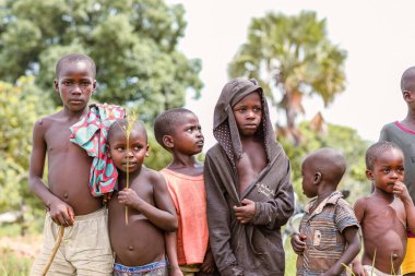 Abuja, Nigeria - June 12, 2023: Portrait of African Children. Random Candid Moments with African Children