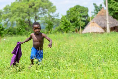 Abuja, Nigeria - June 5, 2022: Portrait of African Children. Random Candid Moments with African Children. Happy African Children. Children's Day in Africa.