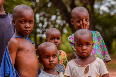 Abuja, Nigeria - June 5, 2022: Portrait of African Children. Random Candid Moments with African Children. Happy African Children. Children's Day in Africa