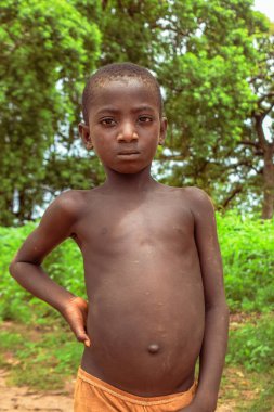 Abuja, Nigeria - June 5, 2022: Portrait of African Children. Random Candid Moments with African Children. Happy African Children. Children's Day in Africa.
