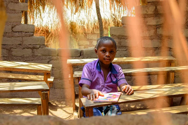 Abuja Nigeria Mei 2023 Portret Van Een Afrikaans Kind Leren — Stockfoto