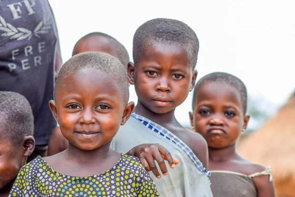 Abuja Nigérie Května 2023 Portrét Afrických Dětí Náhodné Upřímné Chvíle — Stock fotografie