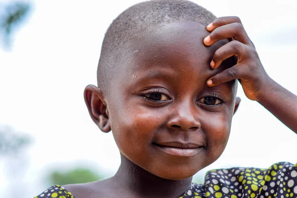 Abuja Nigeria Maja 2023 Portret Afrykańskiego Dziecka Losowe Szczere Chwile — Zdjęcie stockowe