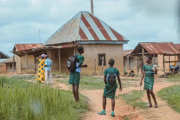 Abuja Nigeria Juni 2023 Afrikaanse Kinderen Jonge Studenten Leren Het — Stockfoto