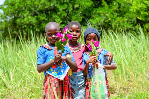 Абуджа Нигерия Июня 2023 Года Африканские Дети Учатся Сельской Общине — стоковое фото
