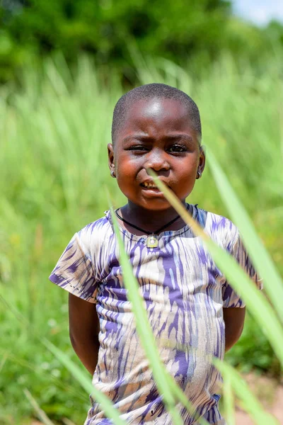 Abuja Nigeria Juni 2023 Portret Van Schattig Afrikaans Schoolmeisje Poserend — Stockfoto