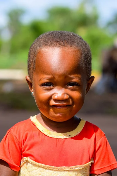 可愛いアフリカの少女の肖像画 — ストック写真