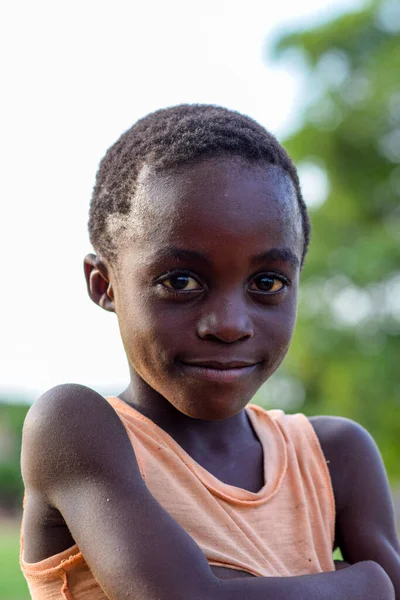 Abuja Νιγηρία Ιουνίου 2023 Πορτρέτο Ενός Παιδιού Από Την Αφρική — Φωτογραφία Αρχείου