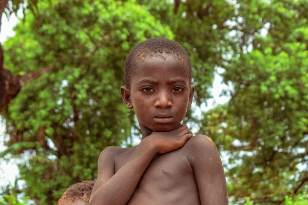Abuja Nigeria Giugno 2022 Ritratto Bambino Africano Momenti Candidi Casuali — Foto Stock