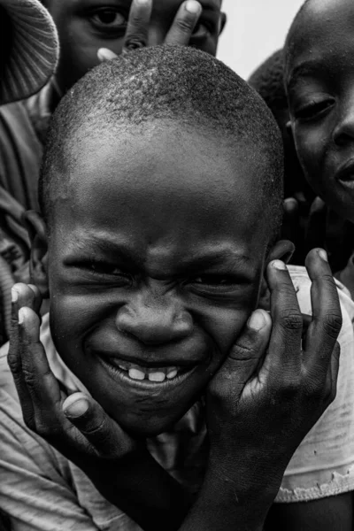 Abuja Nigéria Octobre 2022 Portrait Enfant Africain Moments Franchise Aléatoires — Photo