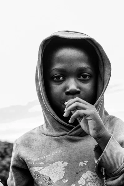 Абуджа Нигерия Октября 2022 Года Портрет Африканского Ребенка Случайные Откровенные — стоковое фото