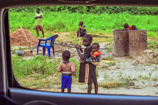Abuja Nijerya Ekim 2022 Afrikalı Çocukların Portresi Afrikalı Çocuklarla Rastgele — Stok fotoğraf