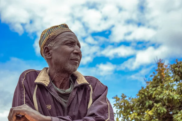Abuja Nigeria Noiembrie 2021 Portretul Unui Bătrân African — Fotografie, imagine de stoc