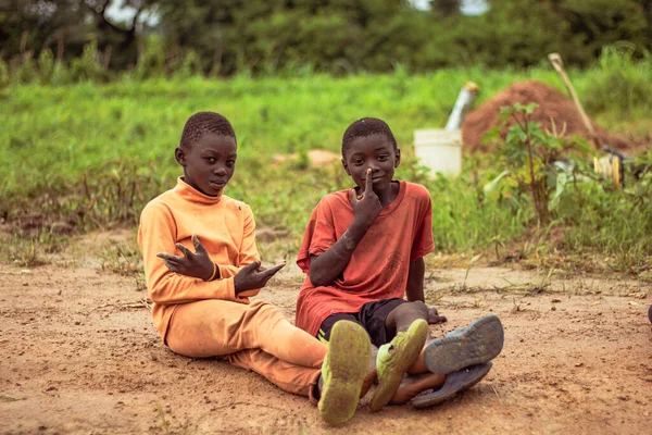 stock image Abuja, Nigeria - October 5, 2022: Portrait of African Children. Random Candid Moments with African Children.