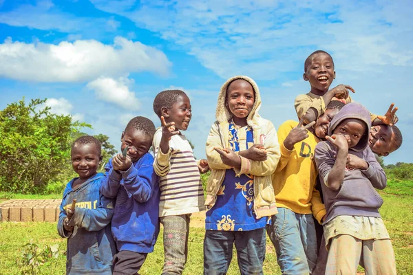 Plateau State Nigéria Outubro 2022 Happy African Children — Fotografia de Stock