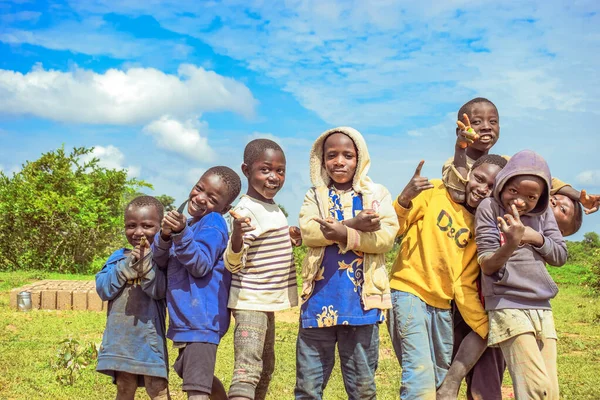 Plateau State Nigeria October 2022 Happy African Children — Stock Photo, Image