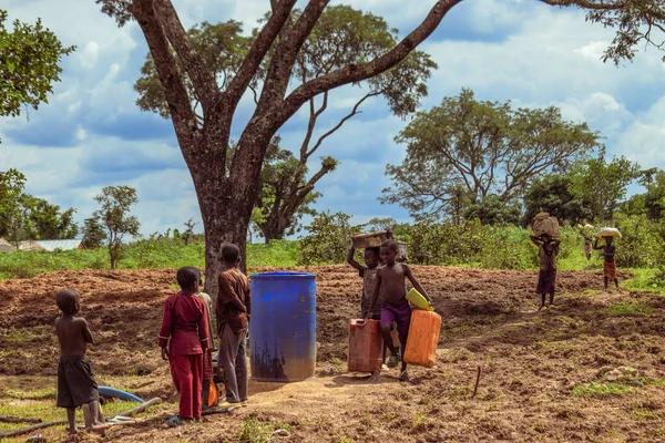 Jos East Plateau State Mei 2021 Waterboorproces Een Afrikaanse Gemeenschap — Stockfoto