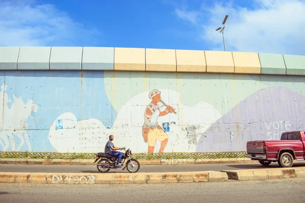 Abuja Nigeria Junio 2023 Vista Sobre Colorido Graffiti Étnico Pared —  Fotos de Stock