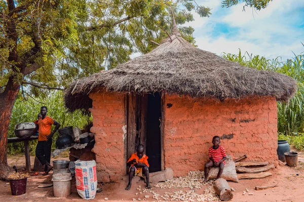Opialu État Benue Nigéria Mars 2021 Village Africain Après Midi — Photo