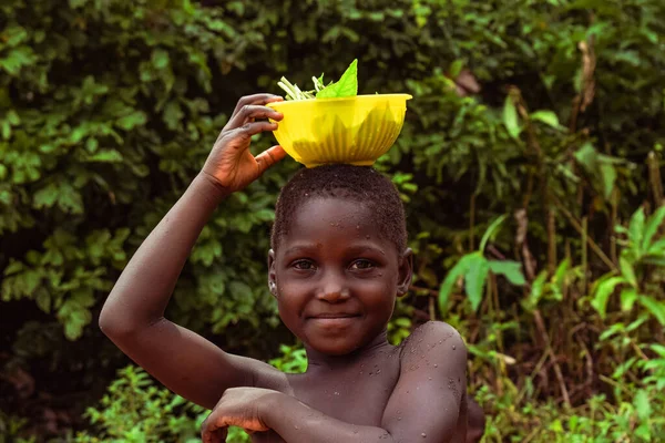 stock image Abuja, Nigeria - April 1, 2023: Portrait of an African Child.