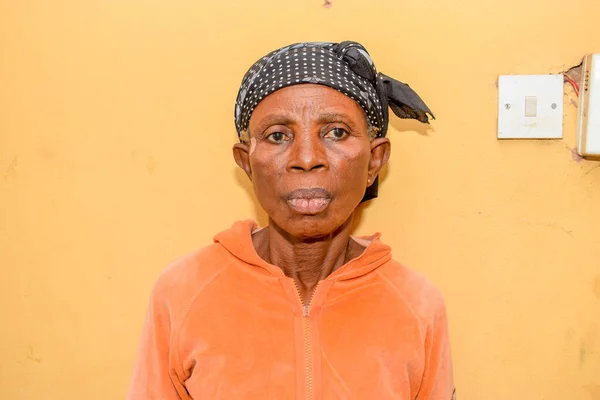 Abuja Nigeria Noiembrie 2021 Portretul Unei Femei Africane Vârstă Mijlocie — Fotografie, imagine de stoc