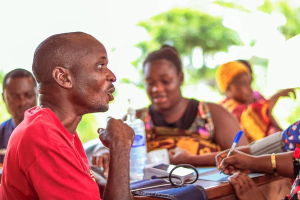 Abuja Nigeria Janvier 2023 Consultation Patient Africain Dans Village Séance — Photo