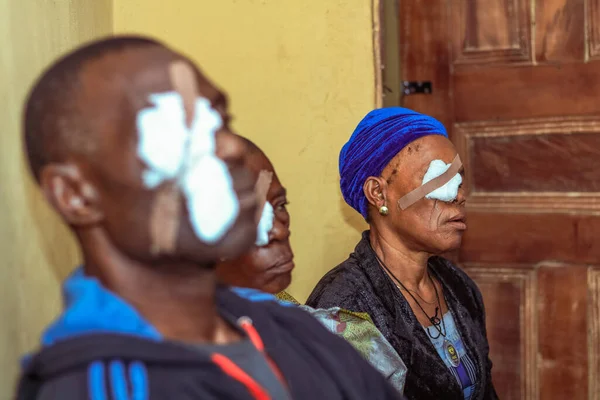 Abuja Nigeria December 2021 Middle Aged African People Diagnosed Cataract — Stock Photo, Image