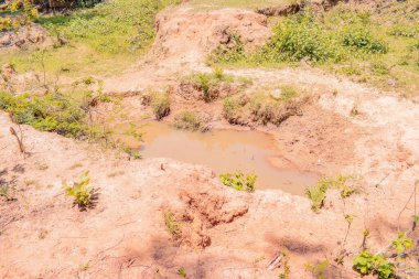 Jos East, Plateau State, Nijerya - 12 Mayıs 2021: Afrika 'da Günlük Tüketim İçin Bir Gölden Gelen Kirli ve Kirli Su