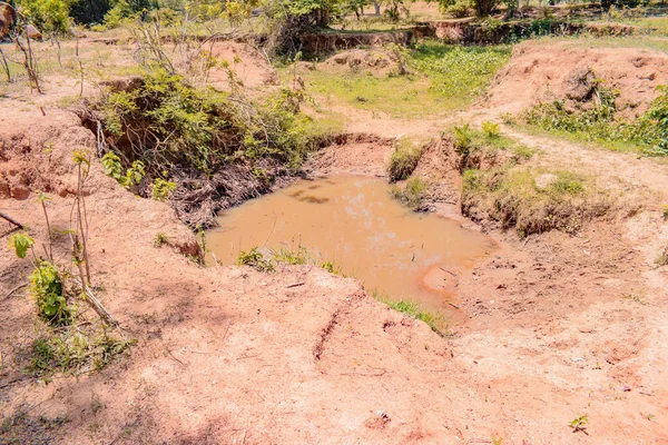 Jos East Plateau State Nigérie Května 2021 Nečistá Kontaminovaná Voda — Stock fotografie