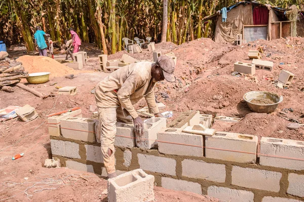 Abaji Fct Abuja Januar 2023 Bau Einer Wohnung Mit Schlafzimmern — Stockfoto