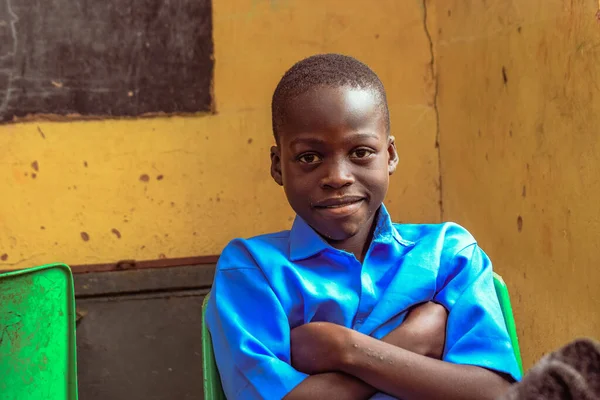 Abuja Nigeria Iunie 2022 Portretul Unui Copil African Care Învață — Fotografie, imagine de stoc