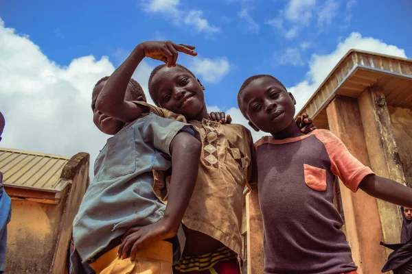 Штат Плато Нигерия Октября 2022 Года Африканские Дети Хорошо Проводят — стоковое фото