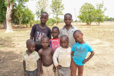 Abuja, Nigeria - June 5, 2022: Portrait of African Children. Random Candid Moments with African Children.