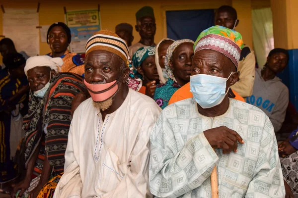 Abuja Nigeria October 2021 African People Waiting Queue Medical Care — Stock Photo, Image