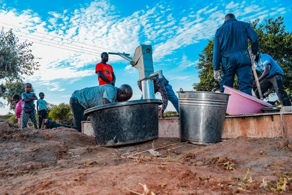 Jos East Plateau State Nigeria Mayo 2021 Instalación Pozos Agua —  Fotos de Stock
