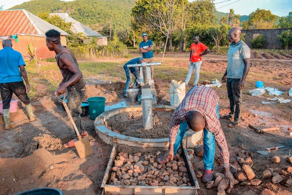 Jos East Plateau State Nigéria Maio 2021 Instalação Poço Água — Fotografia de Stock