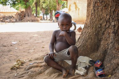 Karara, Nasarawa Devleti - 5 Mayıs 2021: Afrikalı Bir Çocuğun Portresi 