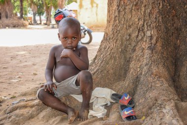 Karara, Nasarawa Devleti - 5 Mayıs 2021: Afrikalı Bir Çocuğun Portresi 