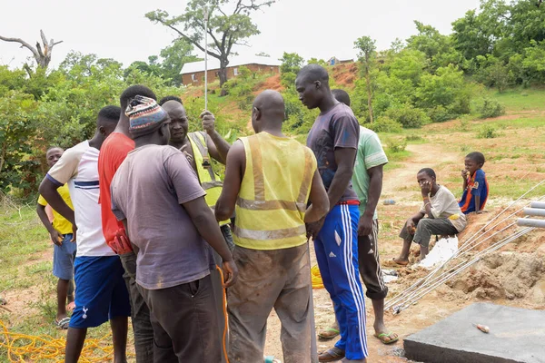 Jos East Plateau State Nigeria Mai 2021 Instalarea Pompei Mână — Fotografie, imagine de stoc