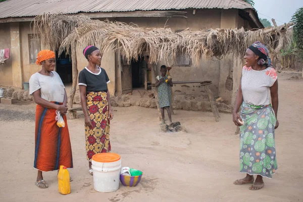 Opialu Benue State März 2021 Afrikanische Frauen Einem Dorf — Stockfoto
