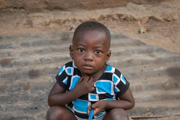 Opialu Benue State March 2021 Portrait African Child — Stock Photo, Image
