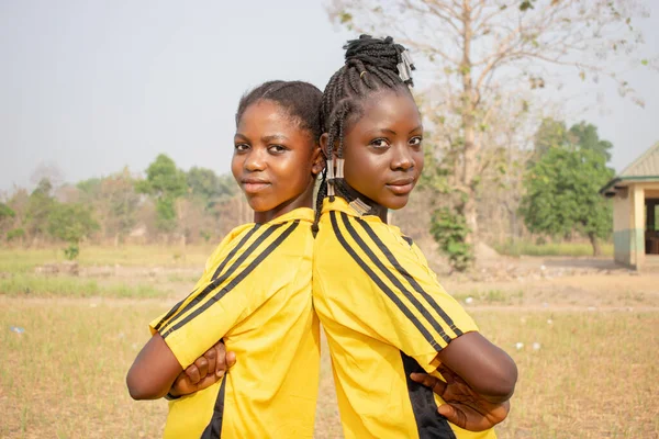 Opialu Benue State Nigeria March 2021 African Teenager Students Dressed — Stock Photo, Image