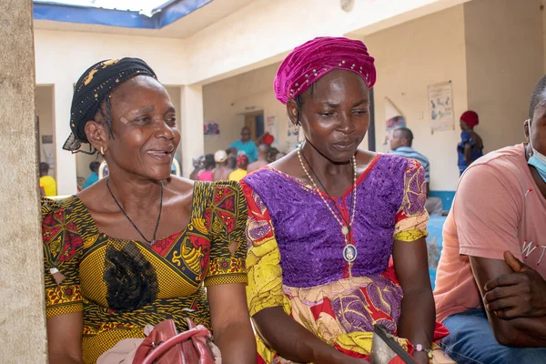 Opialu Benue State Nigeria March 2021 African Women Dressed Traditional — Stock Photo, Image