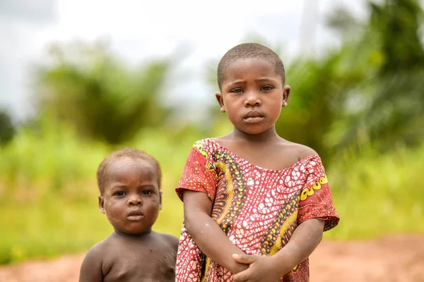 ナイジェリア 2023年6月 アフリカの子どもたちの肖像画 ランダム アフリカの — ストック写真