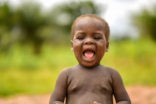 Abuja Nigeria Juni 2023 Porträt Eines Afrikanischen Kindes Zufällige Offene — Stockfoto