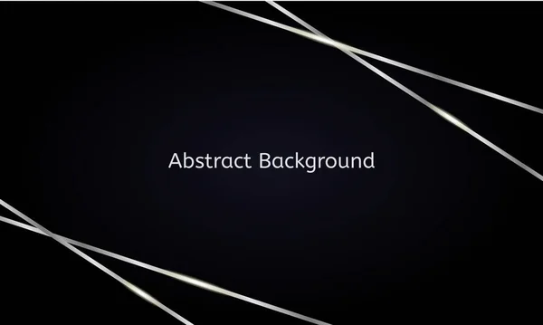 シンプルなホワイトグローラインの抽象的な背景 バナー ウェブ カバーのためのダークホワイトの背景 — ストックベクタ