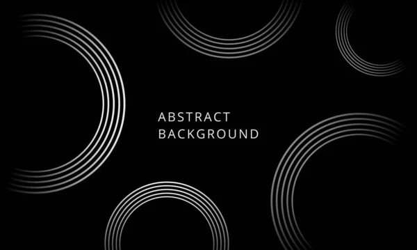 高級抽象的背景と幾何学的なグラデーション バナー ウェブ カバー ポスターの白い緑の円の背景 — ストックベクタ