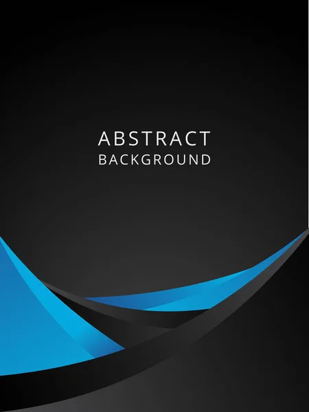 青のコントラストの抽象的背景青の企業波の背景バナー カバー ウェブ — ストックベクタ