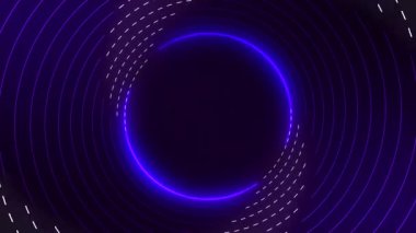 Twitch için akış ayarlanabilir giriş, mor mavi soyut döngü 4k 60 fp arkaplan veya canlı yayın, daire ve noktalar.